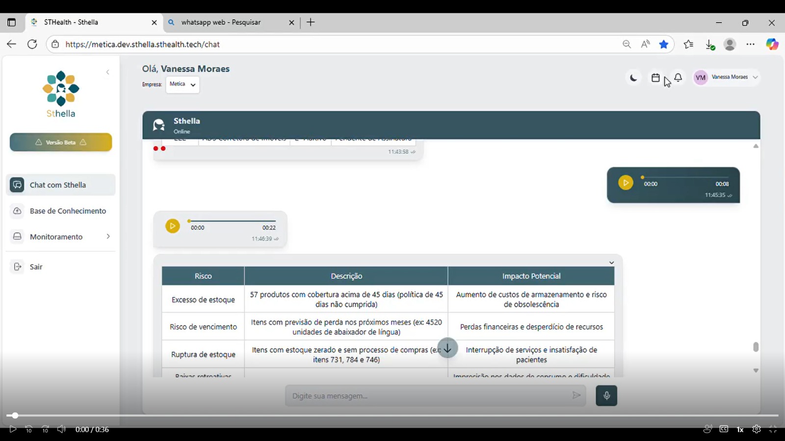 SThelI.a: alertas e relatórios